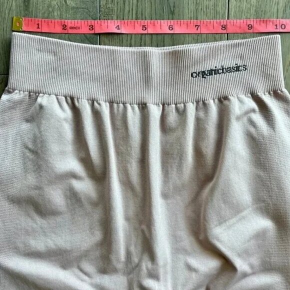 Organic Basics Recycled High-Waist Leggings Size XS-S Pink Beige Sustainable - Picture 8 of 9